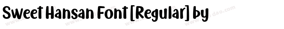 Sweet Hansan Font [Regular] by 7NTypes字体转换
